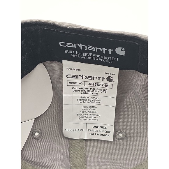 Carhartt Texas Canvas Patch Grey Gray Hat Cap New With Tags Free Shipping! - Picture 4 of 5